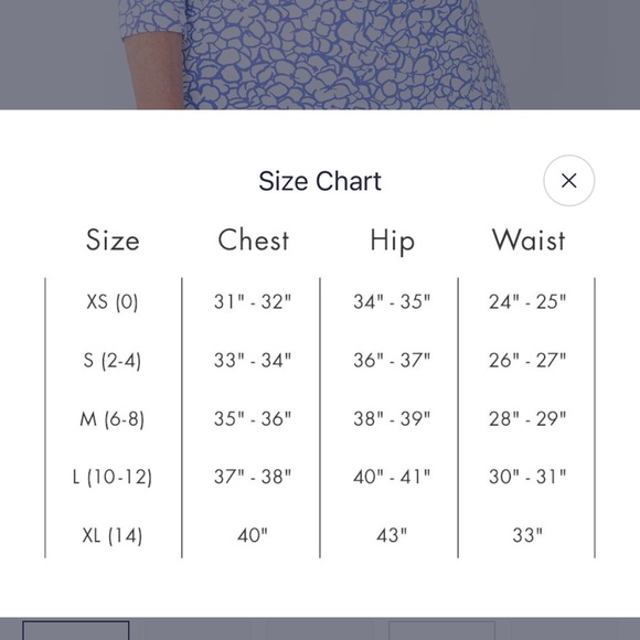 MAHI GOLD Bimini Dress in Chatham Cloth: Ruth's Hydrangea in Chatham Size M EUC - Picture 10 of 16